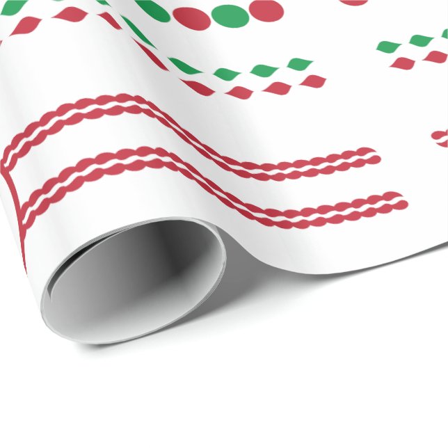 Decorative Christmas Border Frame Holiday Wrapping Paper (Roll Corner)