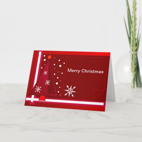 Decorative Christmas card with Text