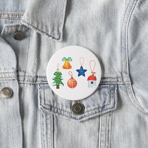 Decorative Christmas Ornaments Button