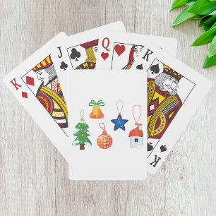 Decorative Christmas Ornaments Playing Cards