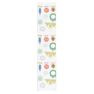 Decorative Christmas Ornaments Short Table Runner