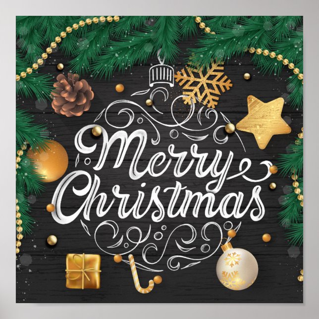 Decorative Christmas Poster (Front)