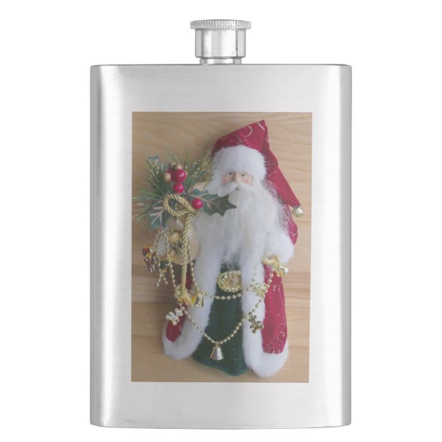 DECORATIVE CHRISTMAS SANTA FLASK (Front)