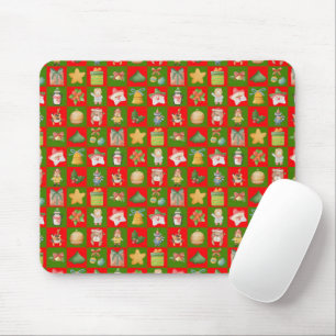 Decorative Christmas seamless pattern Mouse Pad