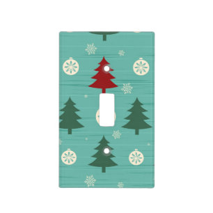 Decorative Christmas Trees and Christmas Ornaments Light Switch Cover