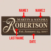 Decorative Claremore Engraved Wooden Wall Sign (Front)