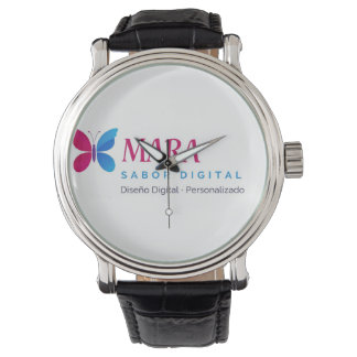 Decorative clock with modern design watch