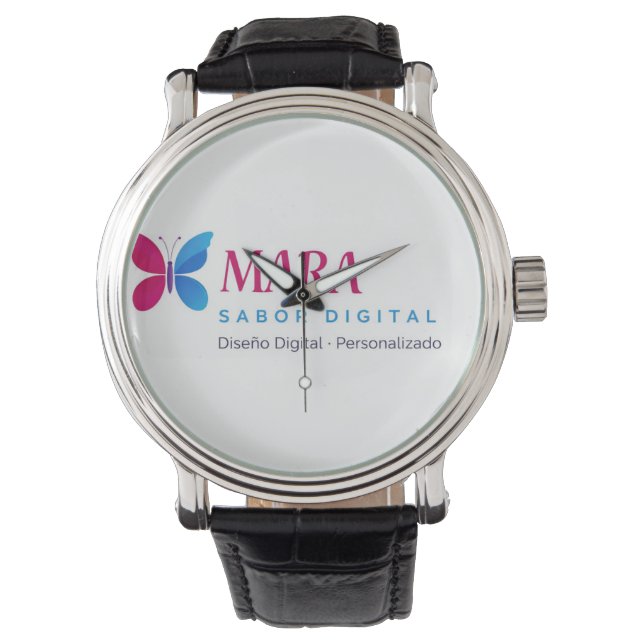 Decorative clock with modern design watch (Front)