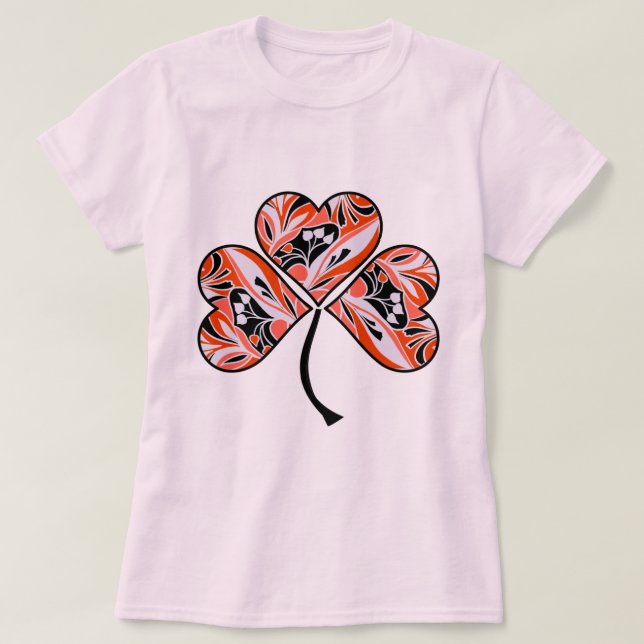 Decorative clover T-Shirt (Design Front)