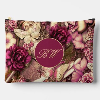 Decorative Collage Butterflies Monogram Large