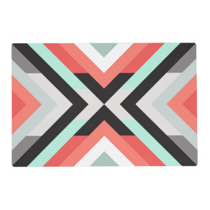 Decorative Color Block Unique Pattern Placemat