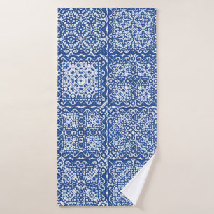 Decorative color ceramic azulejo tiles. Colored de Bath Towel