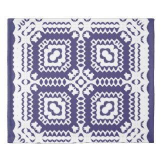 Decorative color ceramic azulejo tiles. Vintage se Duvet Cover