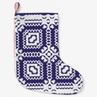Decorative color ceramic azulejo tiles. Vintage se Small Christmas Stocking