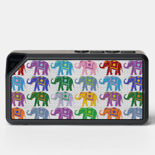 Decorative Colorful Elephants Pattern Bluetooth Speaker