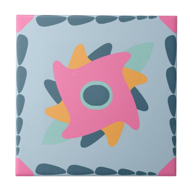 Decorative colorful tile (Front)