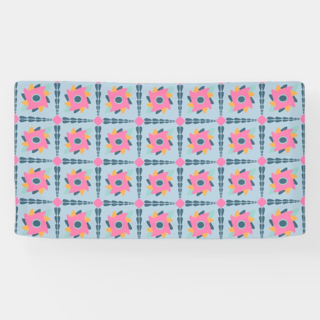 Decorative colorful tile banner (Horizontal)
