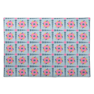 Decorative colorful tile cloth placemat