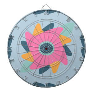 Decorative colorful tile dart board