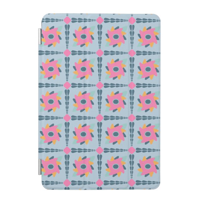 Decorative colorful tile iPad mini cover (Front)