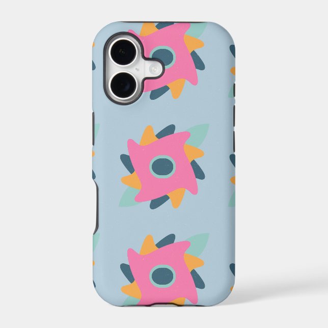 Decorative colorful tile iPhone case (Back)