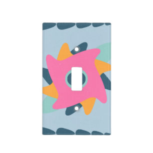 Decorative colorful tile light switch cover