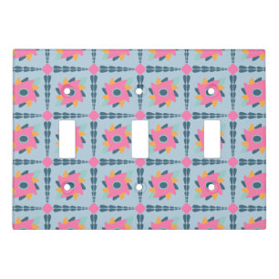 Decorative colorful tile light switch cover