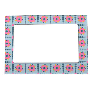 Decorative colorful tile magnetic frame