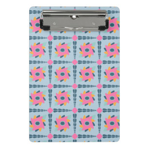 Decorative colorful tile mini clipboard