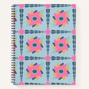 Decorative colorful tile notebook