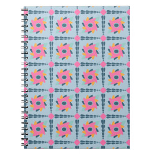 Decorative colorful tile notebook