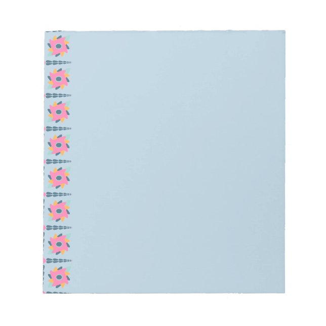 Decorative colorful tile notepad (Front)