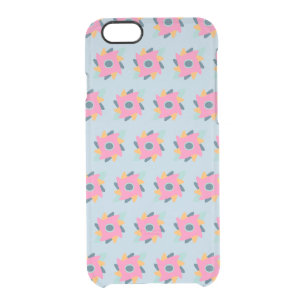 Decorative colorful tile clear iPhone 6/6S case