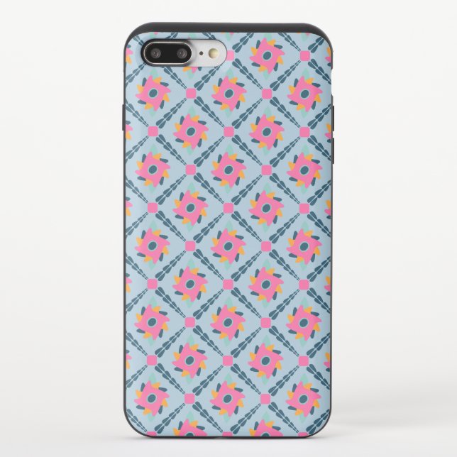 Decorative colorful tile uncommon iPhone case (Back)