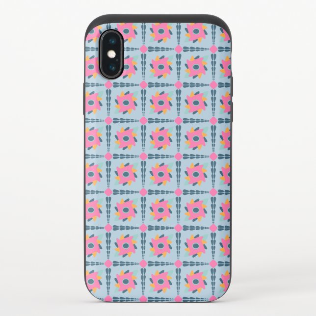 Decorative colorful tile uncommon iPhone case (Back)