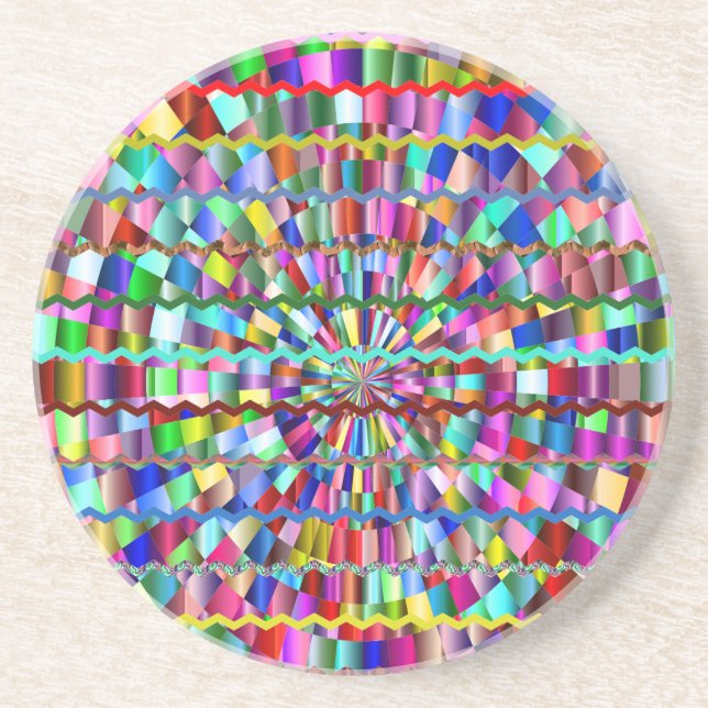 Decorative Colors Coaster (Front)
