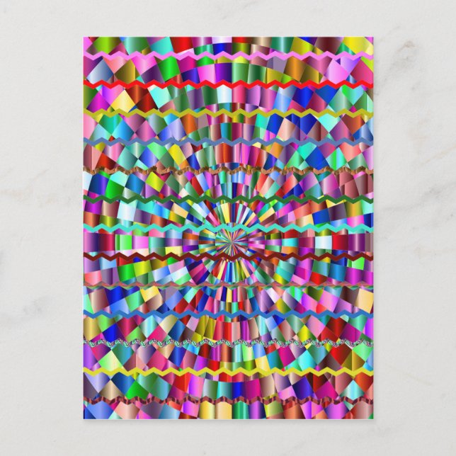 Decorative Colors Postcard (Front)