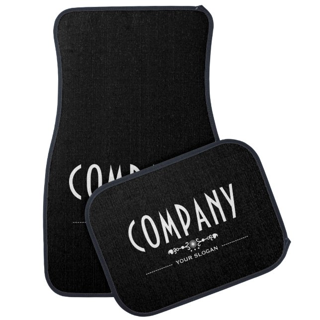 Decorative Company Name Car Floor Mat (Set)