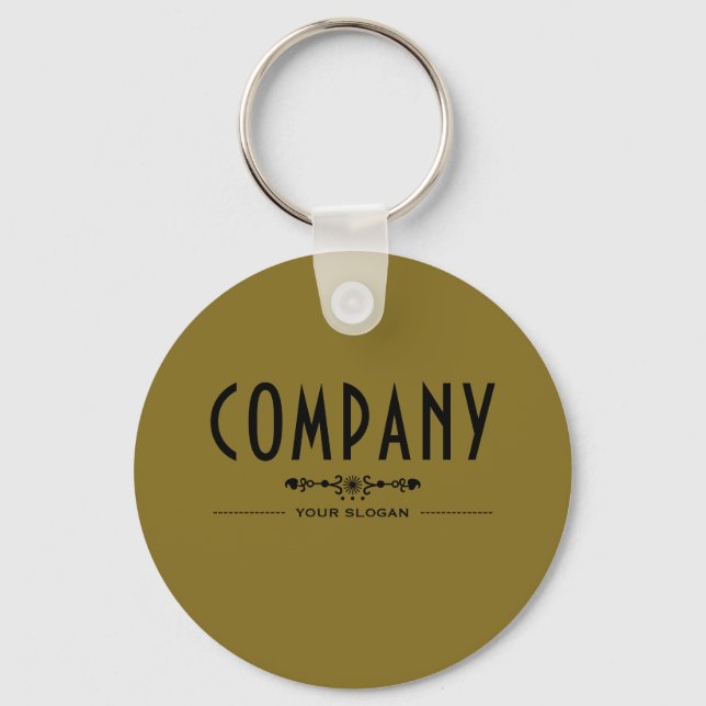 Decorative Company Name Keychain (Front)