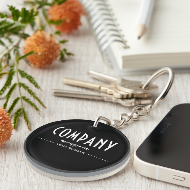 Decorative Company Name Keychain (Front Right)