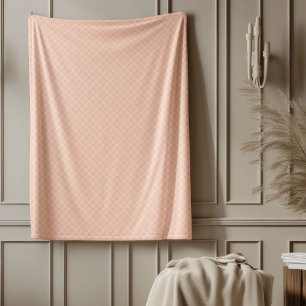 Decorative Coral Plaid Blanket for Living Room