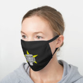 Decorative Cotton Face Mask by JAYD (Angled)