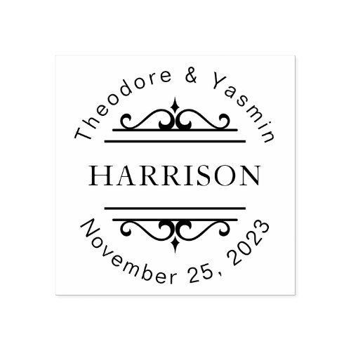 Decorative Couple's Names Wedding Favor Customized
