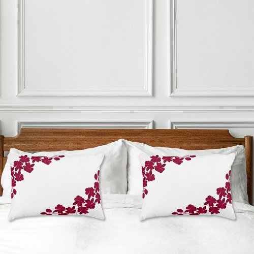 decorative couscino floreale with fiori rossi accent pillow
