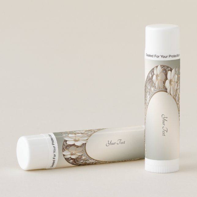 Decorative Crescent Moon Frame Lip Balm (Front)