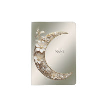 Decorative Crescent Moon Frame Passport Holder