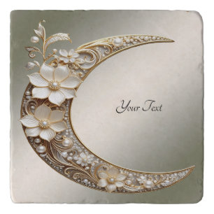 Decorative Crescent Moon Frame Trivet