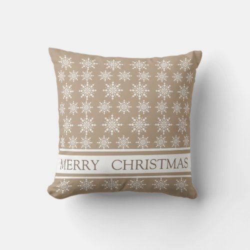 Decorative Crystal Snowflake Christmas Throw Pillow