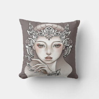 Decorative cushion Goddess of the brown earth
