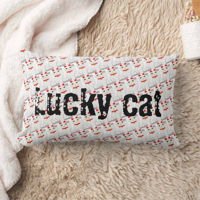 Decorative cushion lucky cat (Blanket)